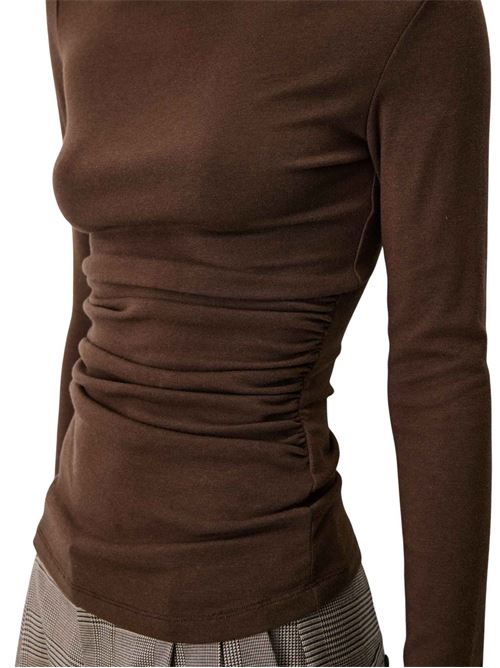 Top in jersey a collo alto Grace & Mila | FW2617089CHOC